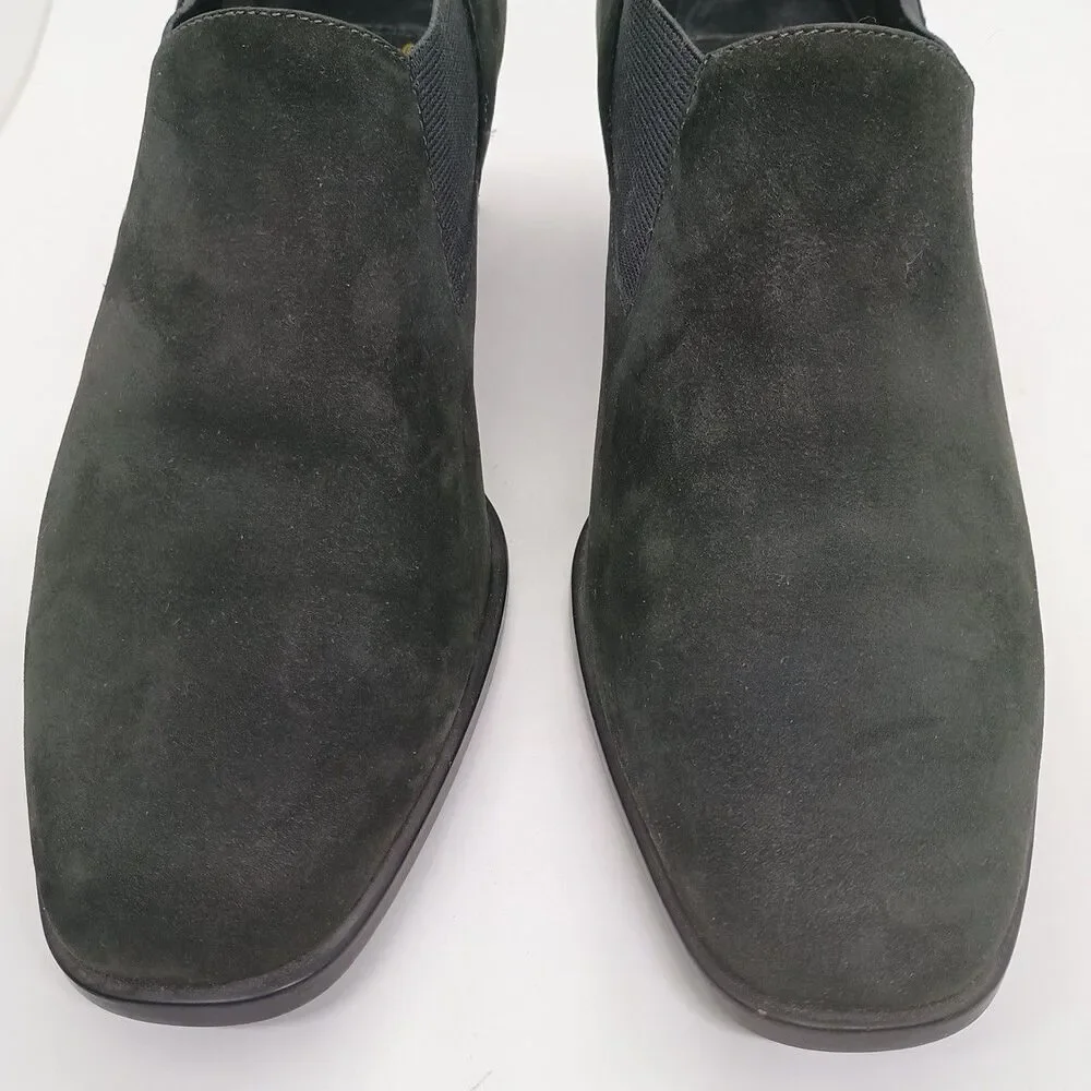 Aerosoles Shoes Heel A Copter Womens 7B Charcoal Gray Suede Leather Upper